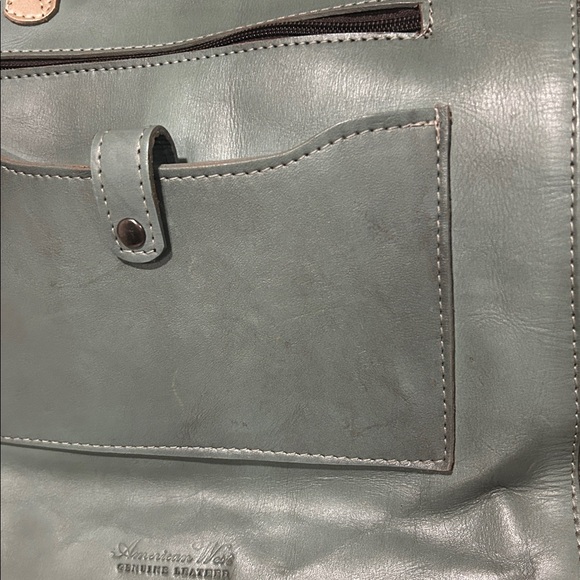 Large American West Navajo Soul genuine, leather, Zip Top Tote purse & wallet - Picture 11 of 15